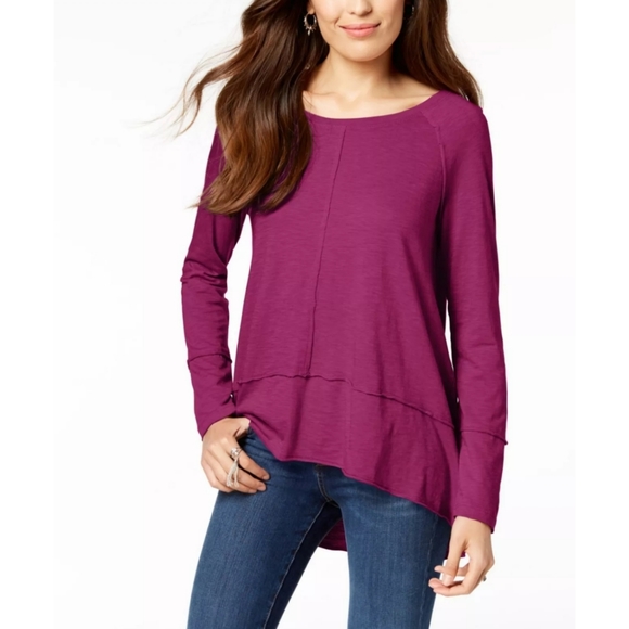 Style & Co Modern Berry Solid Pullover, PM - Picture 1 of 1